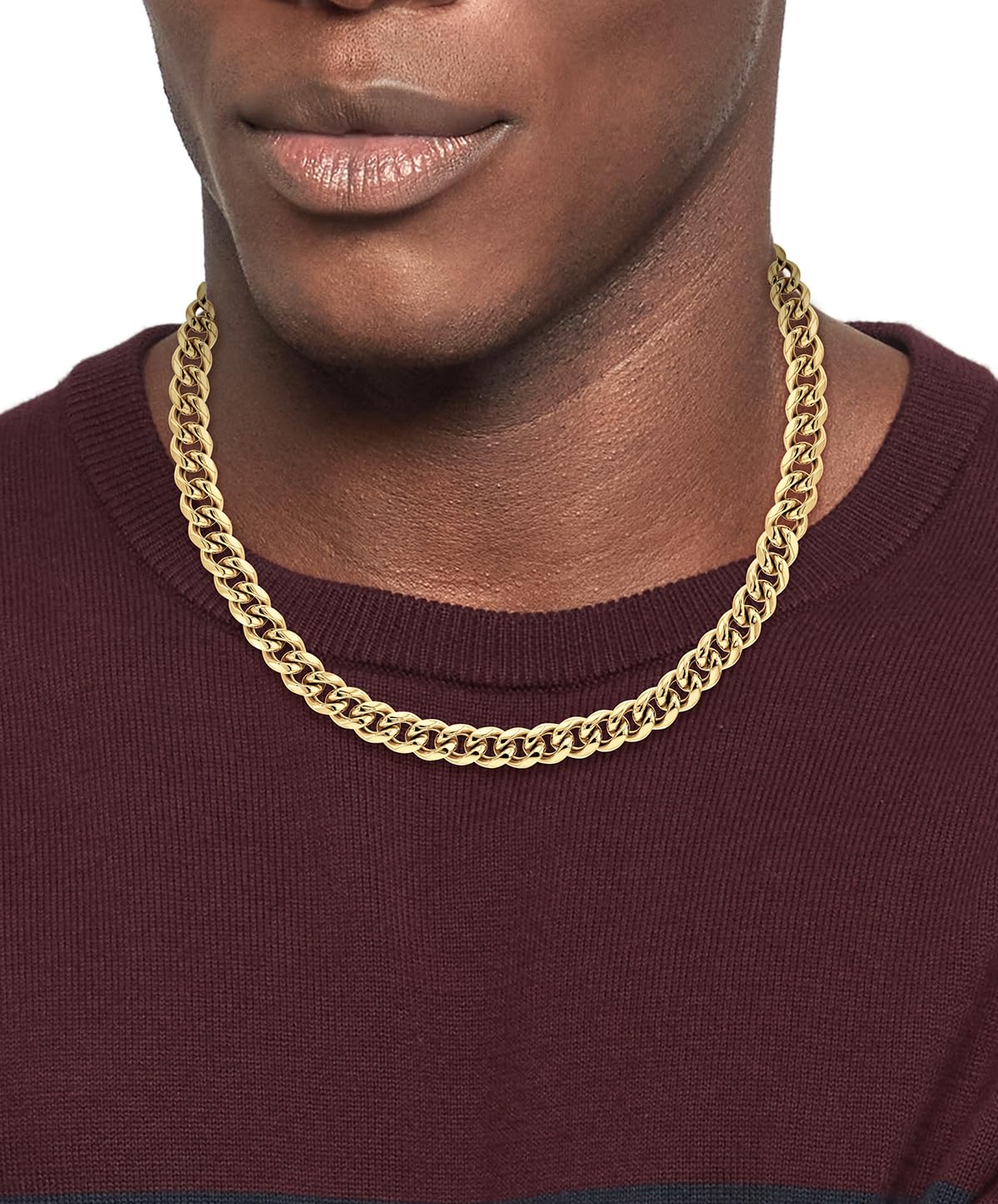 Tommy Hilfiger Biżuteria męski łańcuszek naszyjnik z żółtego złota - 2790605, Jeden rozmiar, Stal nierdzewna, Bez kamieni szlachetnych