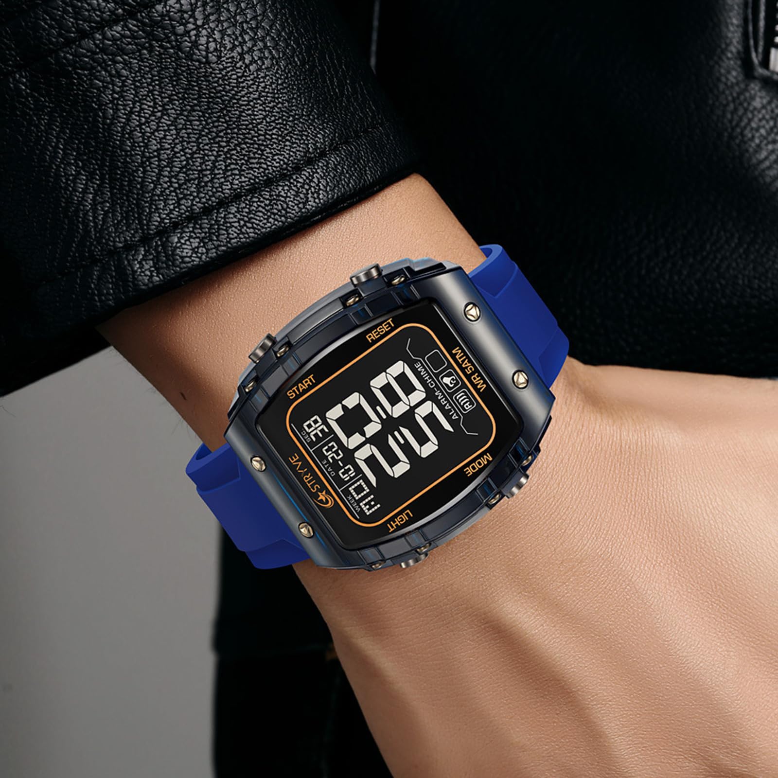 Orologio sportivo da uomo, digitale, militare, digitale, orologio tattico, LED, 50 m, impermeabile, sportivo, militare, per uomini, cronometro, digitale, per ragazzi