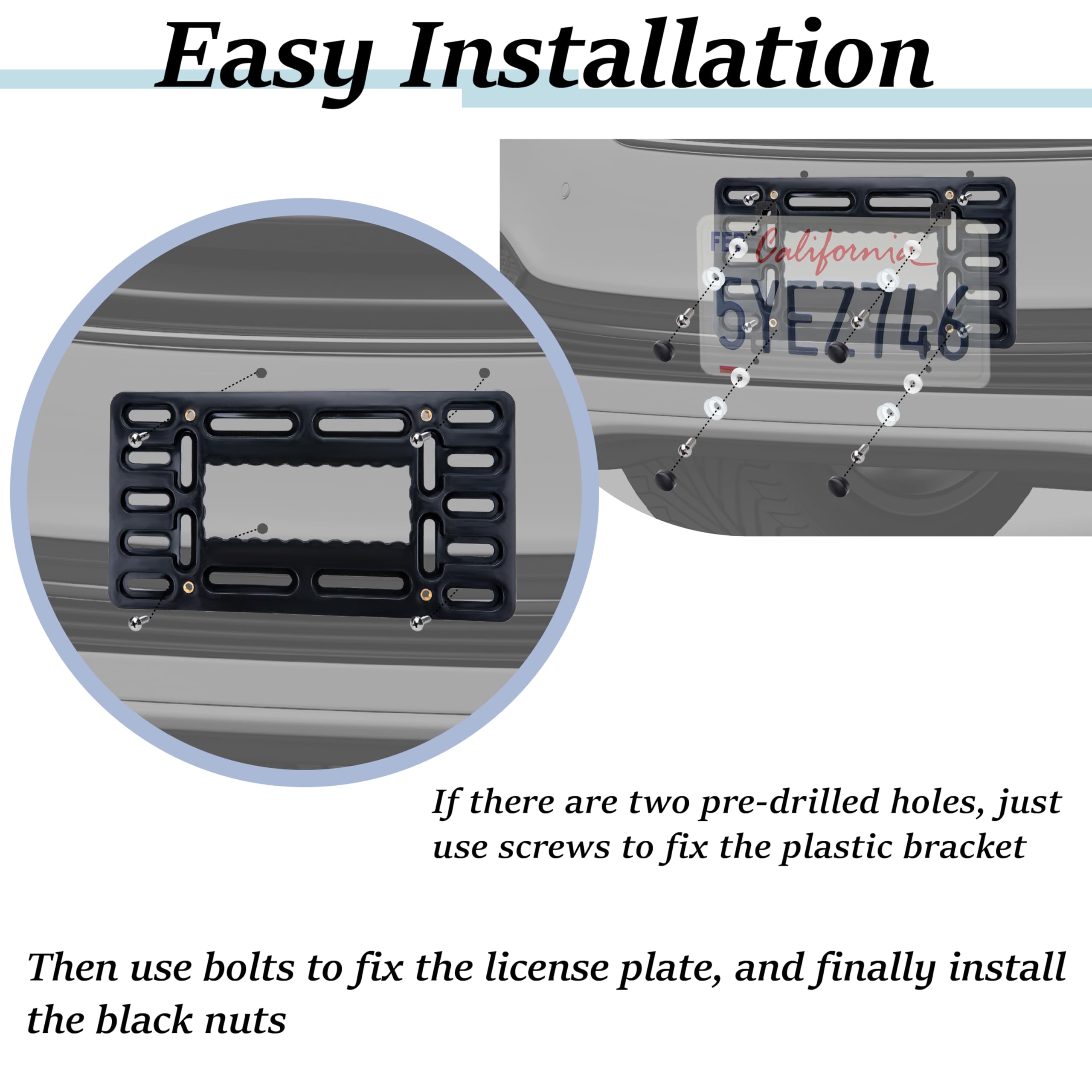 Amazon.com: License Plate Bracket Holder, Front License Plate
