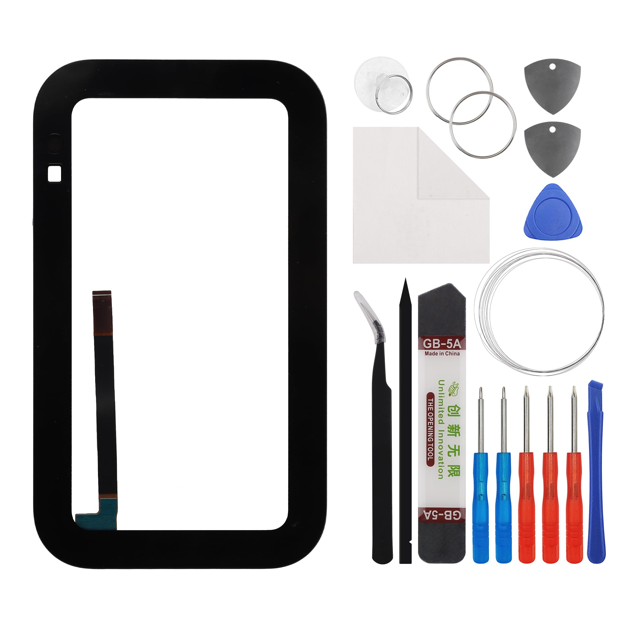 Photo 1 of E-yiiviil Front Glass (Without LCD Display) Compatible with Echo Show 5 (3rd Gen) H97N6S TP Touch 5.5 inch with Tools