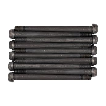 22R 22REC 2.4L L4 Cylinder Head Bolt Set | Complete 10-Piece M12x1.25 Hex Head Bolts for 1985-1996 Engines | Replaces 90910-02058