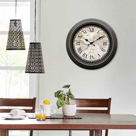 Buy Home Centre Corsica Antique Wall Clock 40 Cm Online At Low Prices In India Amazon In