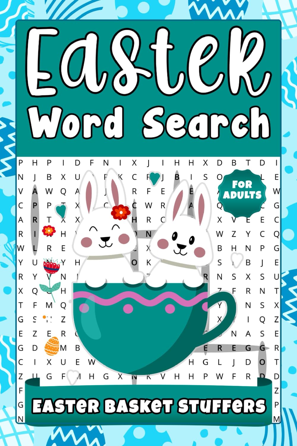 Easter Basket Stuffers For Adults: Easter Word Search: Fun Easter Holiday Activity Book, Gift Idea for Women and Men
