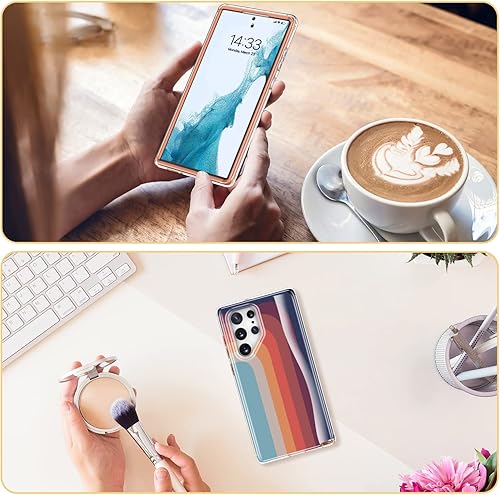 Miniatura 6 de Esdot Funda protectora para Samsung Galaxy S23 Ultra, de grado militar, resiste caídas de 21 pies (probado), con diseños modernos para mujeres y