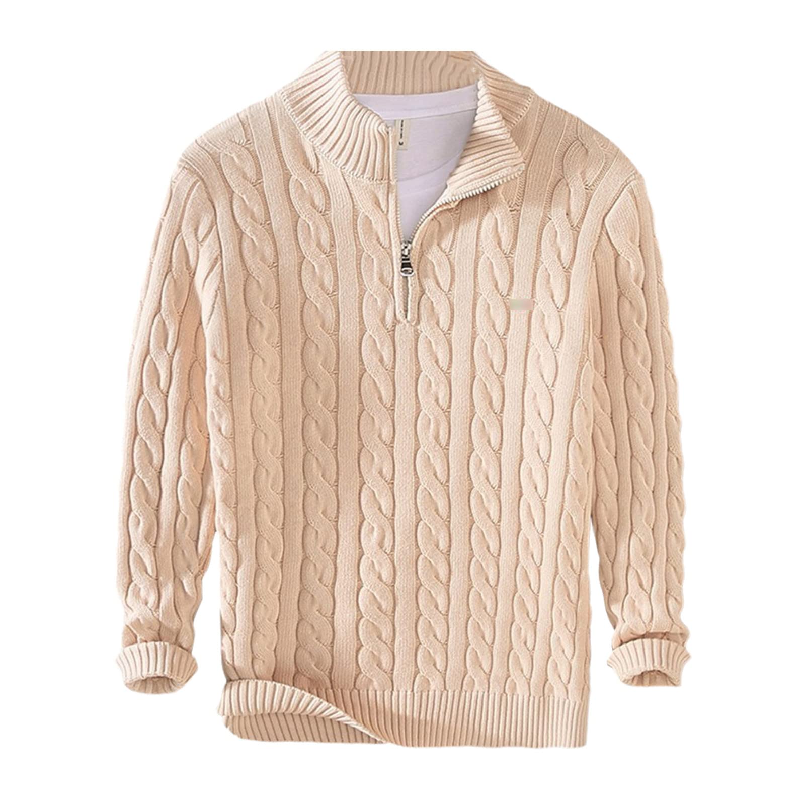 Pull chaud en tricot pour homme actif à col roulé - 8