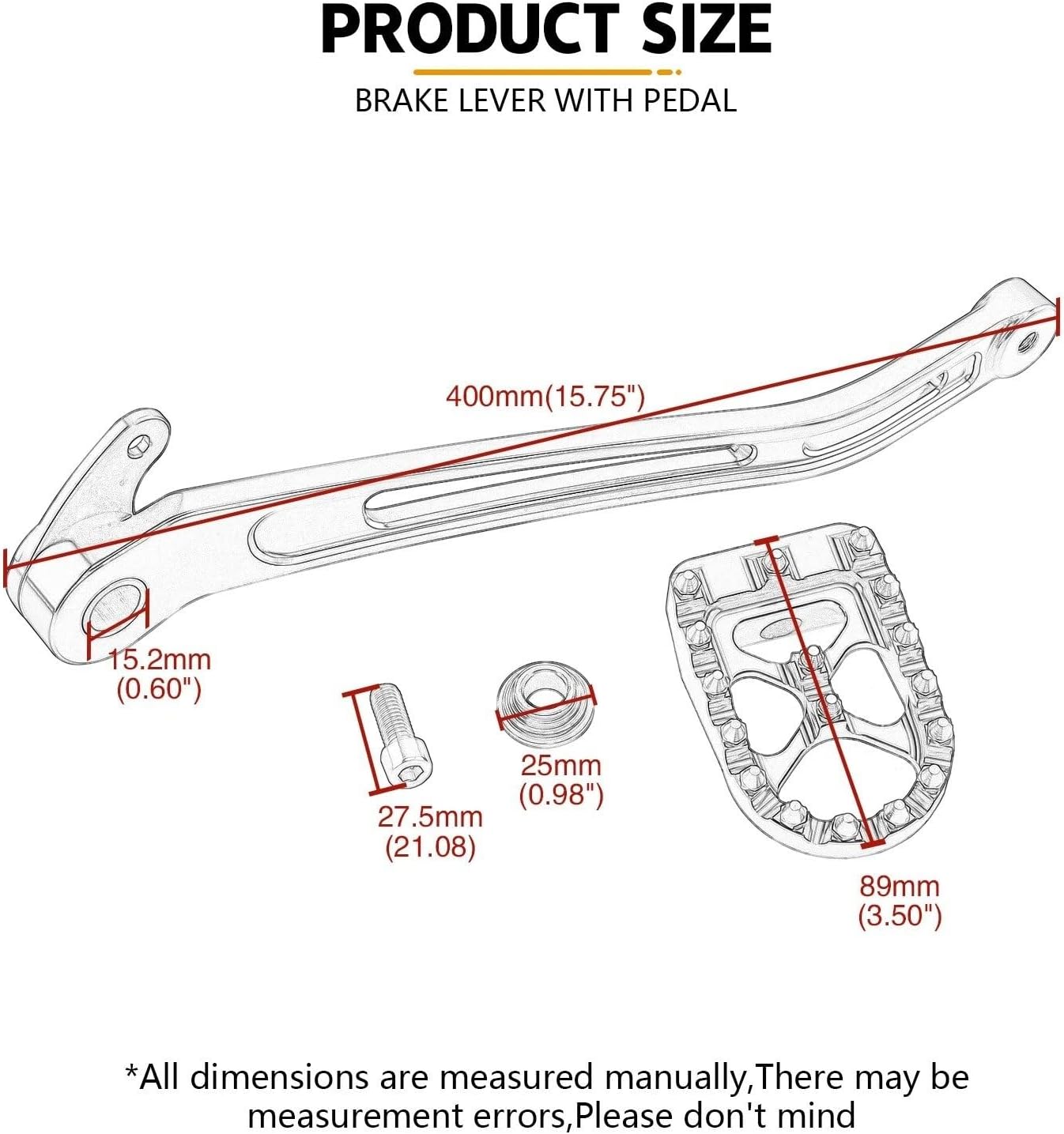折りたたみ式ギアレバー・シフトレバー・ペダル オートバイMXブレーキアームレバーペグペダル に適合するファットボブ114用 に適合す