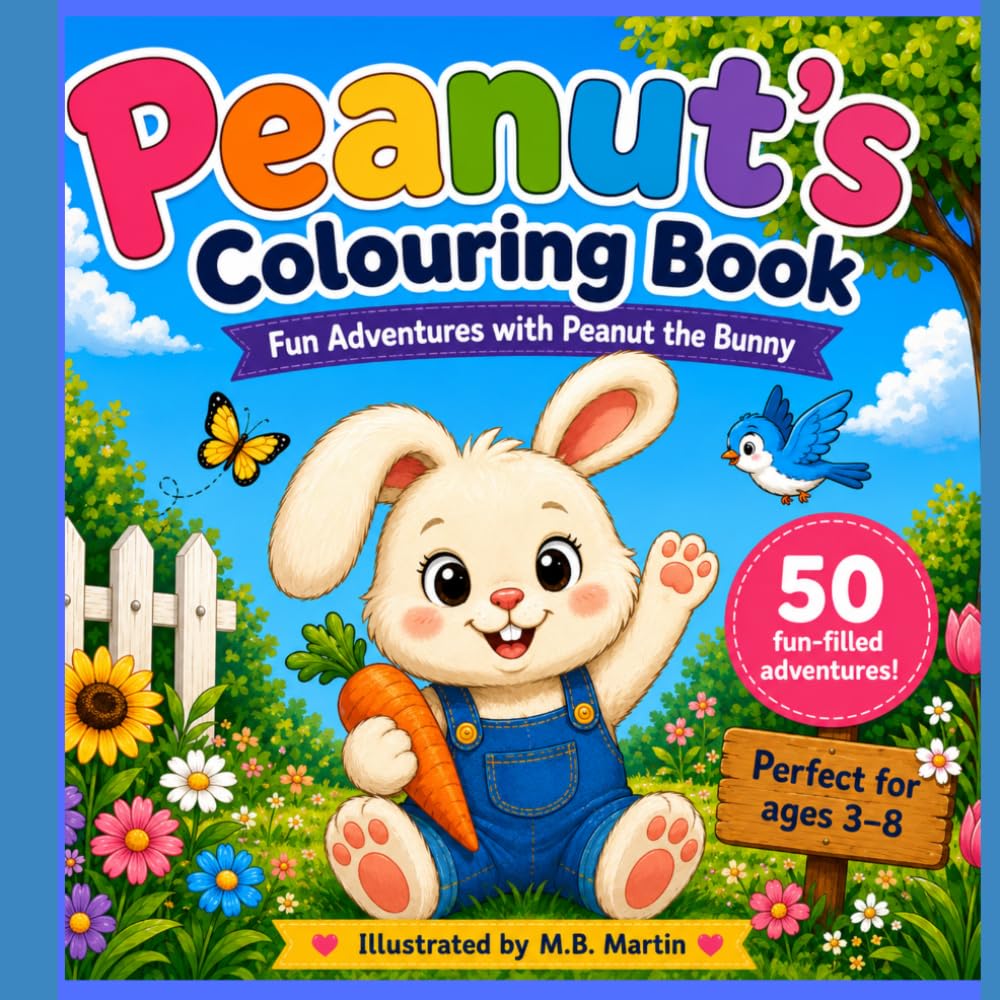 Peanut's Colouring Adventure: Fun Adventures With Peanut The Bunny