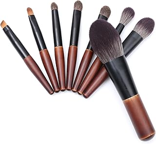 ShySwan Protable Mini Makeup Brushes Set With Travel Case, 8pcs Cosmetic Brushes Kit(pony Hair And Soft Synthetic Hair)-In...