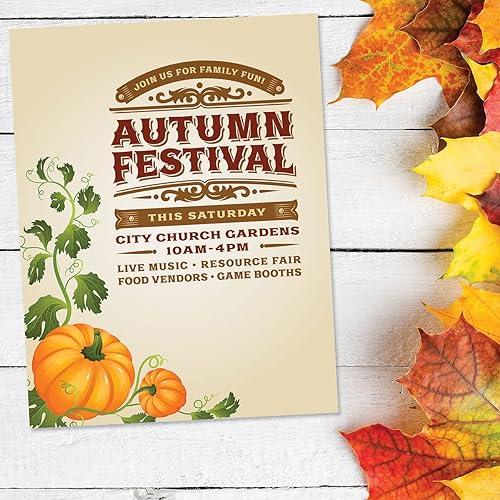 Miniatura 3 de Current Pumpkin Vines - Papelería con temática de otoño, para vacaciones, cartas de Acción de Gracias, notas escritas a mano, 25 hojas, 8 x 11