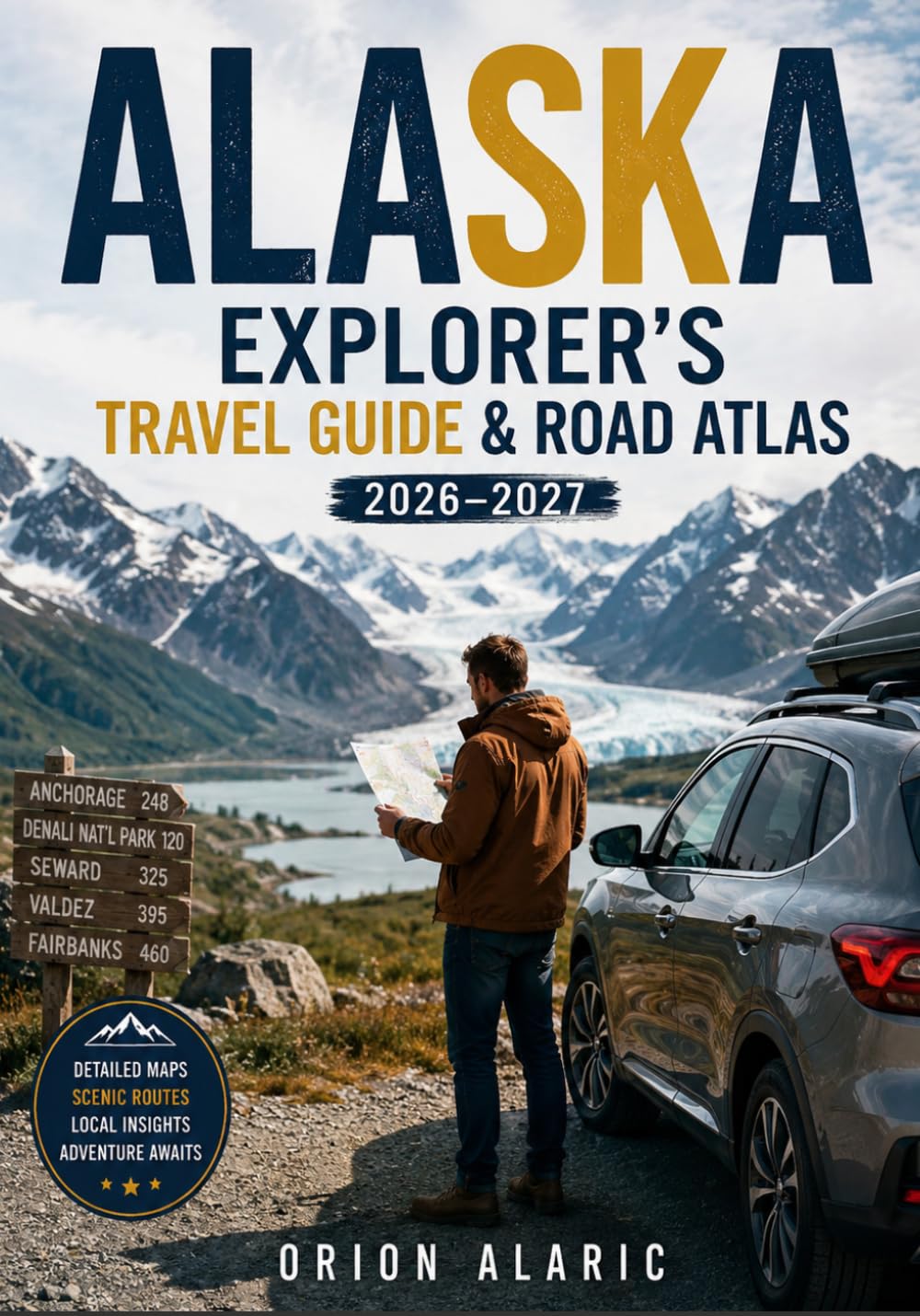 ALASKA EXPLORER'S TRAVEL GUIDE & ROAD ATLAS 2026–2027: Glacier Views, Wildlife Encounters, Arctic Landscapes, maps, and Midnight Sun