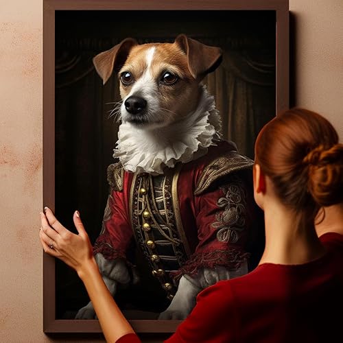 Miniatura 394 de Thuan Chow Chow Retrato de mascota con disfraz real de perro en un disfraz retrato de perro con vestimenta Retrato medieval de mascota retrato