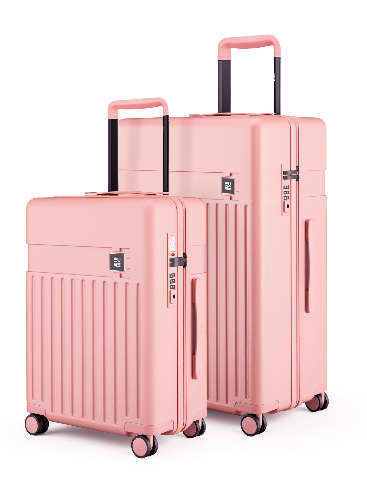 Classic Cabin 55 Cm and Check-in Large 75 Cm Luggage Trolley Bags for Travel - Set of 2 (Pink Blaze) | Polycarbonate (PC) 8 Hinomoto Wheels Suitcase | Cabin Trolley Bags | Luggage-image-15