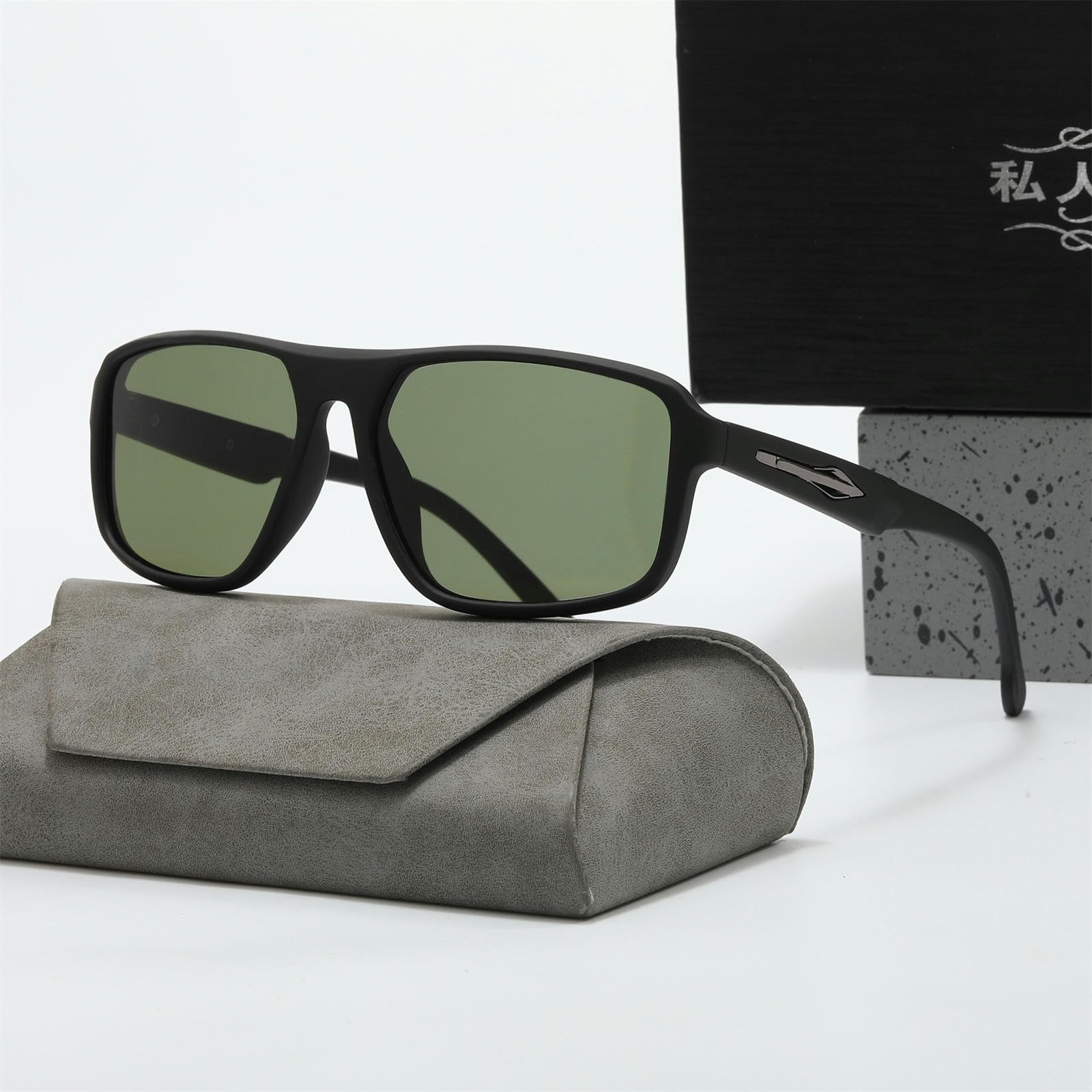 Occhiali da Sole da Donna Occhiali da Sole da Uomo E da Donna, Occhiali da Esterno alla Moda, Occhiali da Sole, Visiere da Sole, Occhiali da Sole alla Moda-pieni Grigi con Cornice Nera