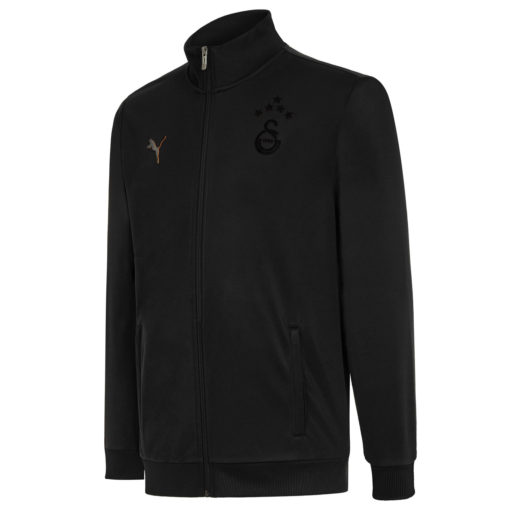 PUMA Galatasaray S.K. 24/25 ERKEK ÖZEL ANTRENMAN CEKETİ, PUMA Black-Intense Orange-Red, XXL