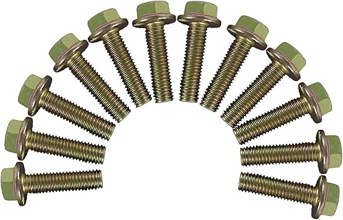 Kit de hardware de pernos de cabezal de colector de escape de 12 piezas 03413B para Chevy GMC LS1 LS2 LT1 LS3 Kit de colector de pernos con brida