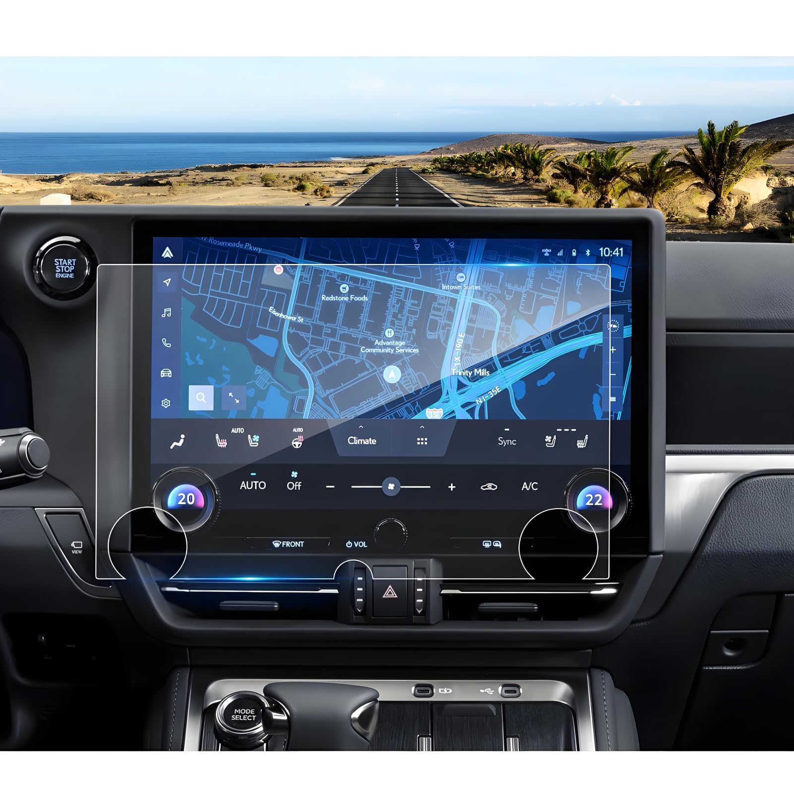 Coleya 2024 2025 2026 GX550 Screen Protector for Lexus GX 550 (Premium/Luxury/Overtrail) 14-inch Touchscreen, 9H Tempered Glass 2026 2025 GX550