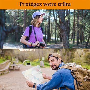 Bracelet De Survie Paracorde 5-en-1 Avec Silex, Boussole, Sifflet Et Scie – Réglable, Pour Camping Et Randonnée