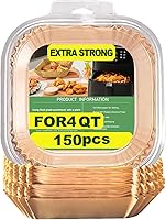 Vista 9 de Forros de freidora de aire de 2 cuartos para Mini Freidora de Aire CHEFMAN de 2 cuartos, Forros de freidora de aire desechables pequeños de 2