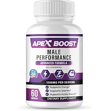 Apex Boost for Men Capsules, Official Apex Boost Supplement Pills - Maximum Strength, All Natural Formula - Stamina, Energy & Lasting Performance, Premium ApexBoost Health Reviews 60 Capsules