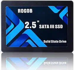 ROGOB 1TB SATA III 6GB/S SSD 2.5 polegadas 7mm (0.28") disco rígido de estado sólido interno para PC Laptop Ultrabook Desktop