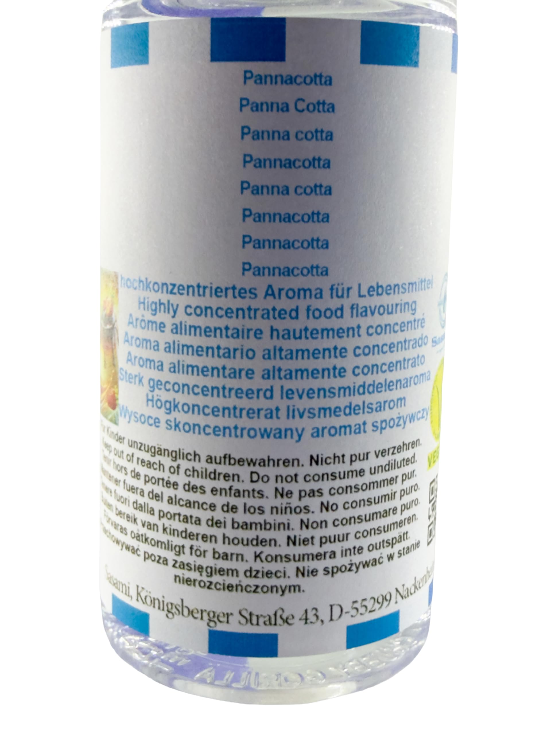 Pannacotta aroma concentrado - Vegano - Sasami - 10ml
