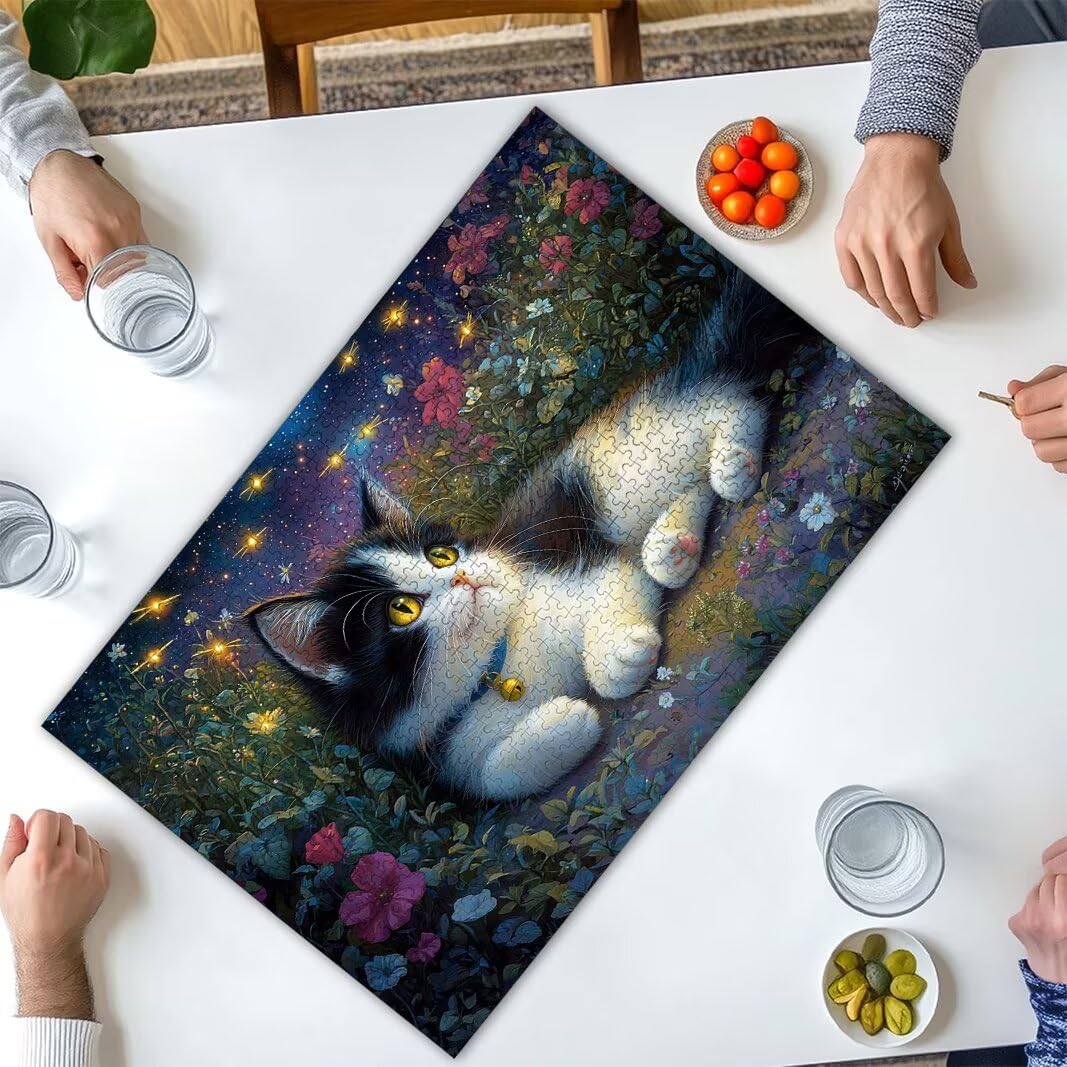 Puzzle 2000 Piezas, Puzzle Gato de Madera para Adultos, Regalos -2572