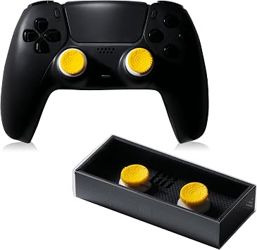 EZ Freak PS5 PS4 Switch Pro Controller Stick Cover for Aim Improvement - Yellow