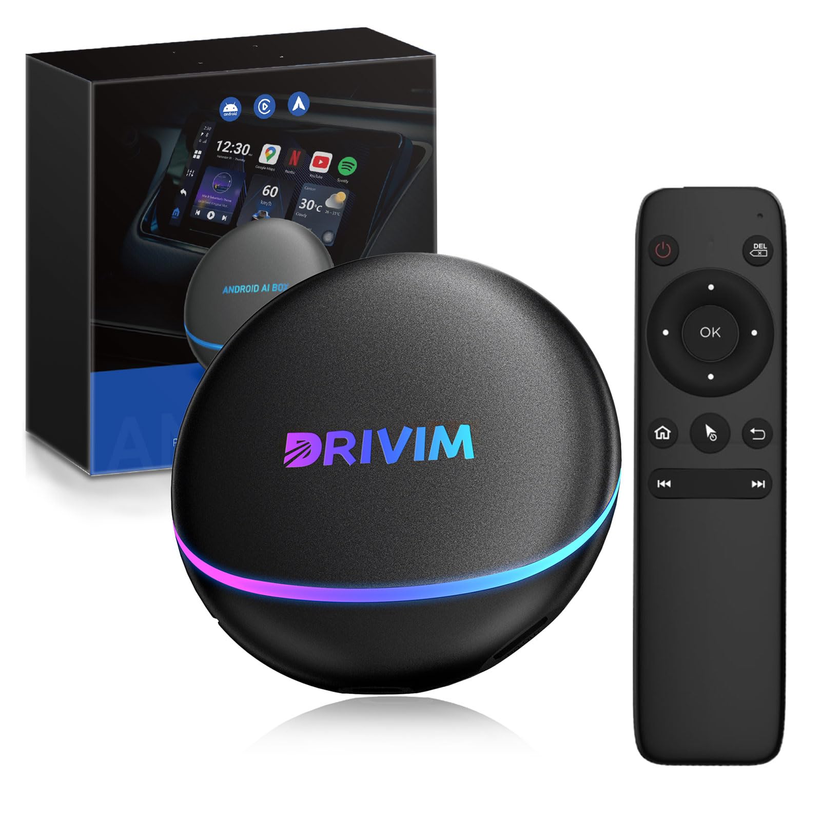 Amazon.co.jp: DRIVIM CarPlay AI Box D-BOX220 + Remote Control Set 