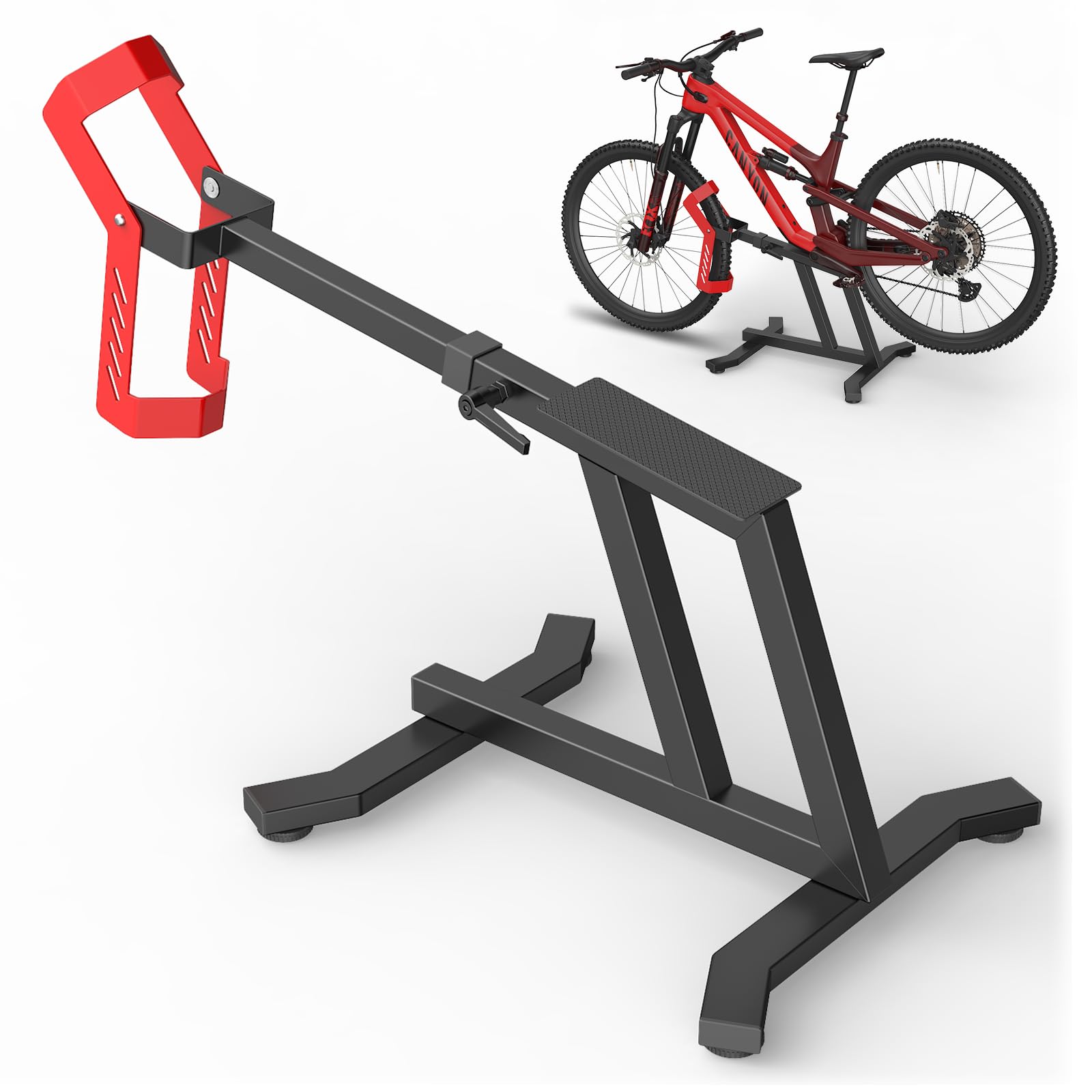 Béquille de vélo électrique - Support de réparation de vélo pour 24 à 29 | Construction en acier robuste, convient pour les vélos électriques avec moteur central, facile d'entretien