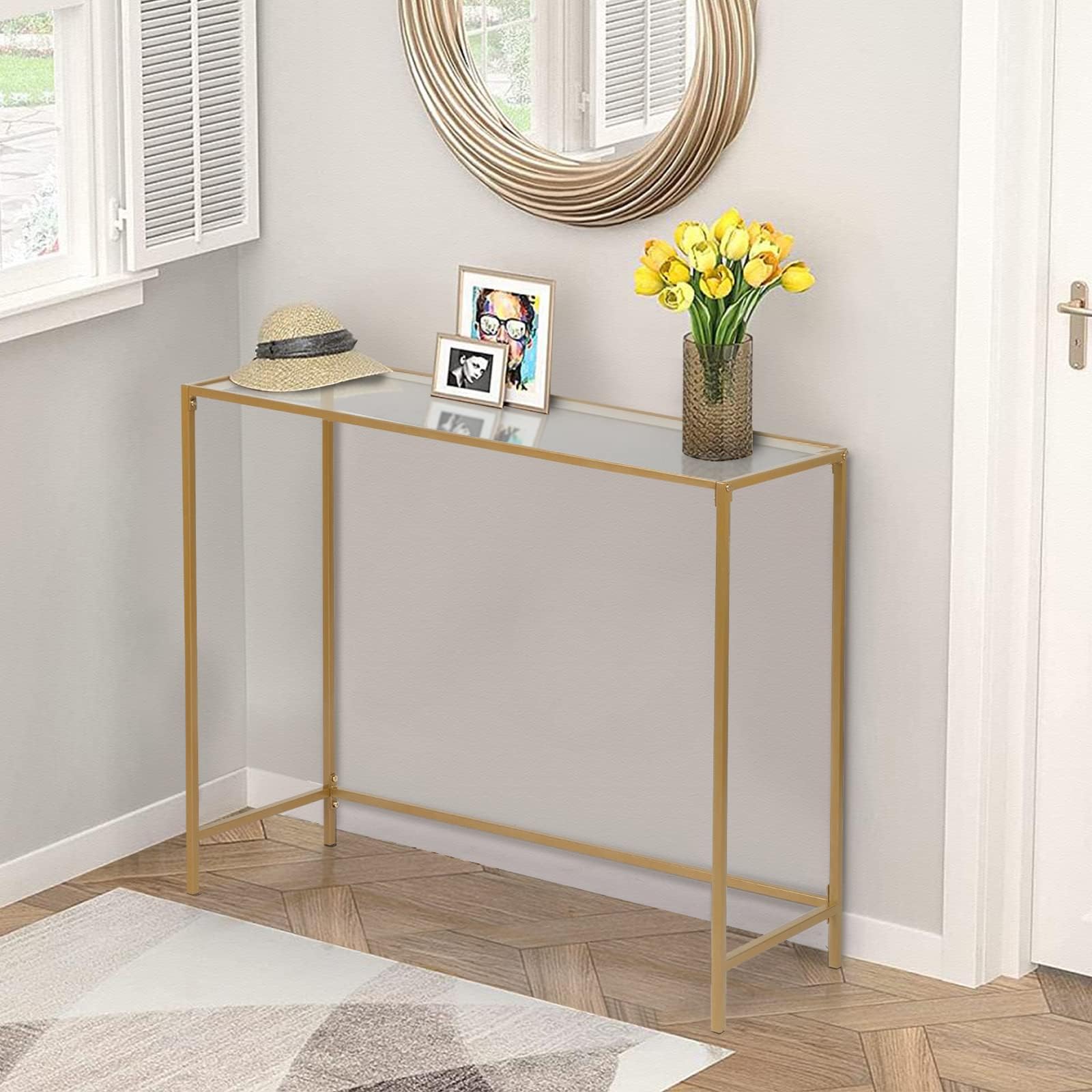 Amazon.com: 3 Tier Console Table, Modern Entryway Table for Hallway ...