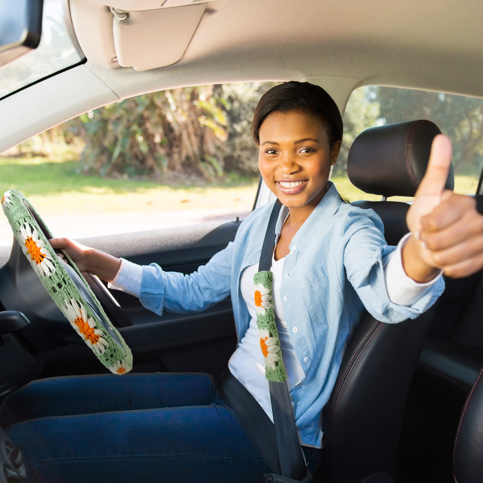 Amazon | Tallew かぎ針編みハンドルカバー かぎ針編みベルトカバー