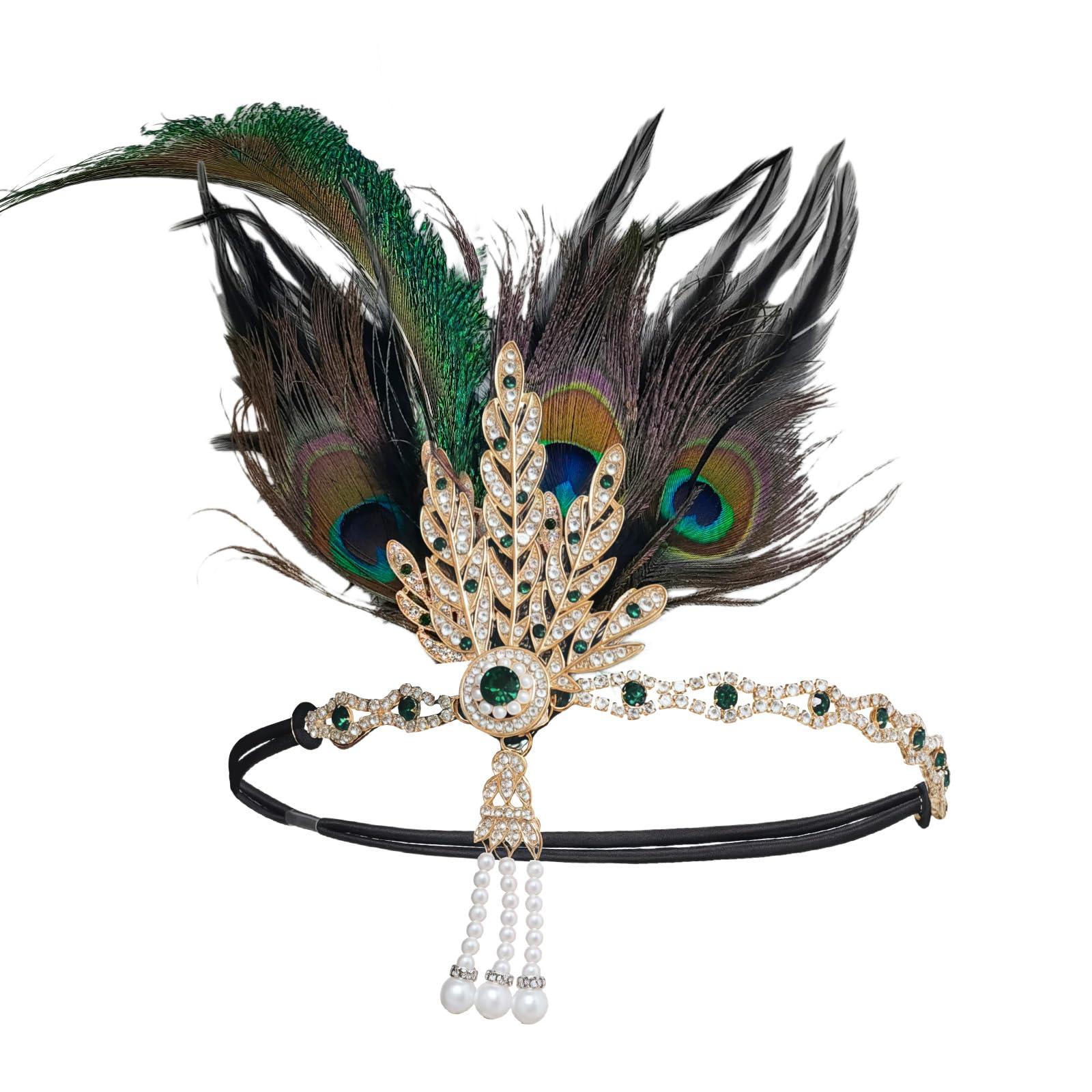 HPMAISON 1920er-Jahre-Flapper-Kopfschmuck für Damen Vintage-