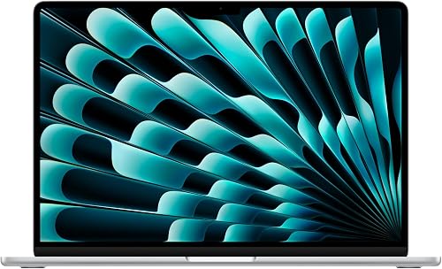 Apple MacBook Air 15-inch Laptop M5 chip (10-core CPU and 10-core GPU): Built for AI, 15.3-inch Liquid Retina Display, 16GB Unified Memory, 1TB SSD, 12MP Center Stage, Touch ID, Wi-Fi 7; Silver