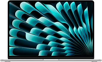 Apple MacBook Air 15 Pouces Portable avec Puce M5 : Conçu pour l’IA, Écran Liquid Retina 15,3 Pouces, Mémoire unifiée 16 Go, SSD 512 Go, Caméra Center Stage 12 MP, Touch ID, Wi-FI 7 ; Argent