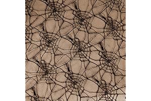 Halloween Spider Web Cloth: 60x120in Black Netting Fabric for Spooky Outdoor Decoration
