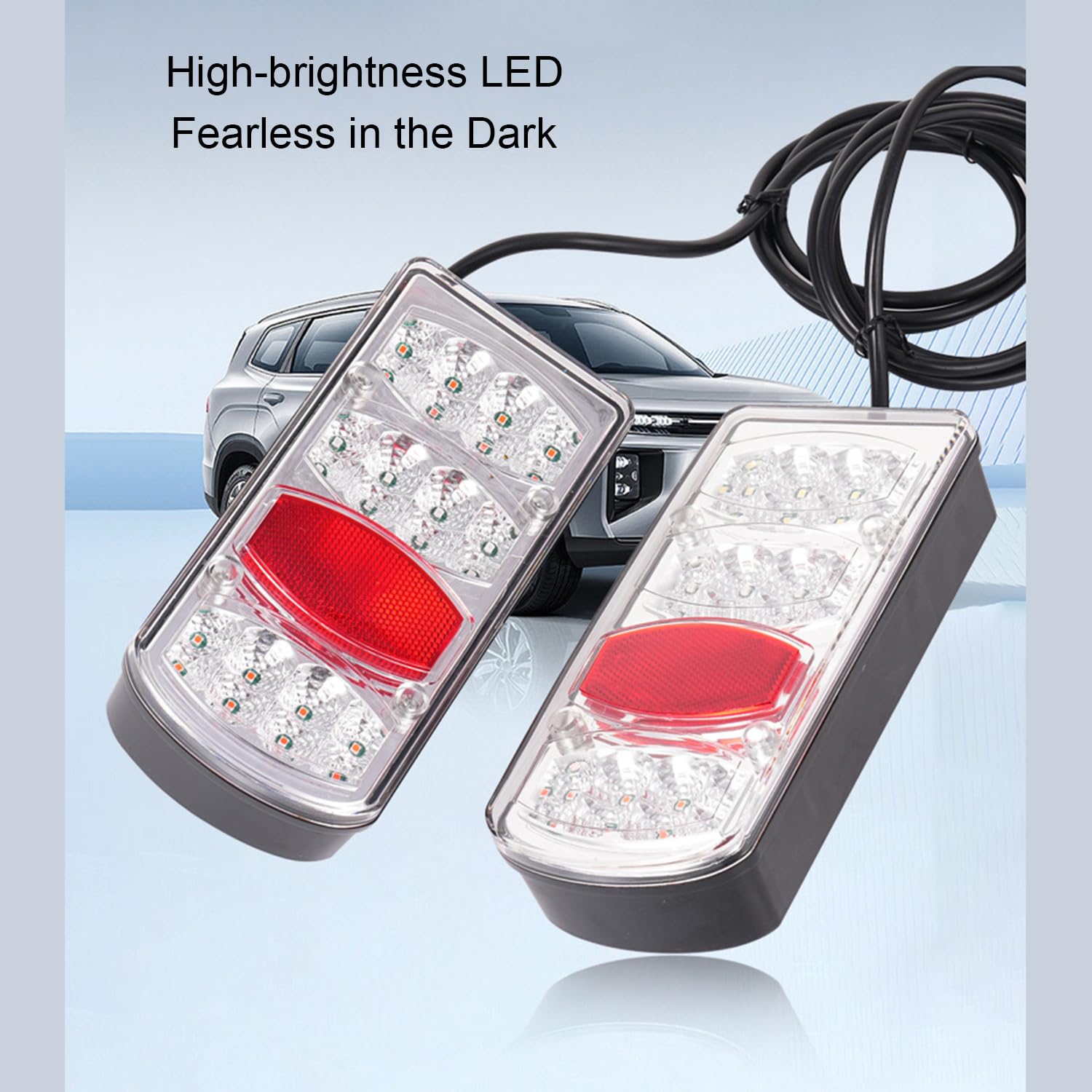 2x Fanalini Posteriori A LED Per Rimorchio – Impermeabili E Super Luminosi!