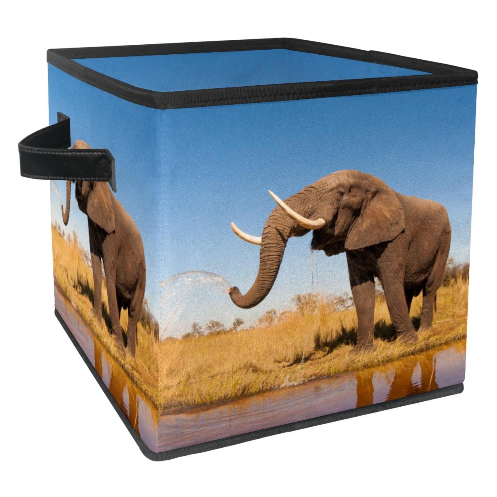 Organiseur pliable en tissu avec poignées solides pour jouets