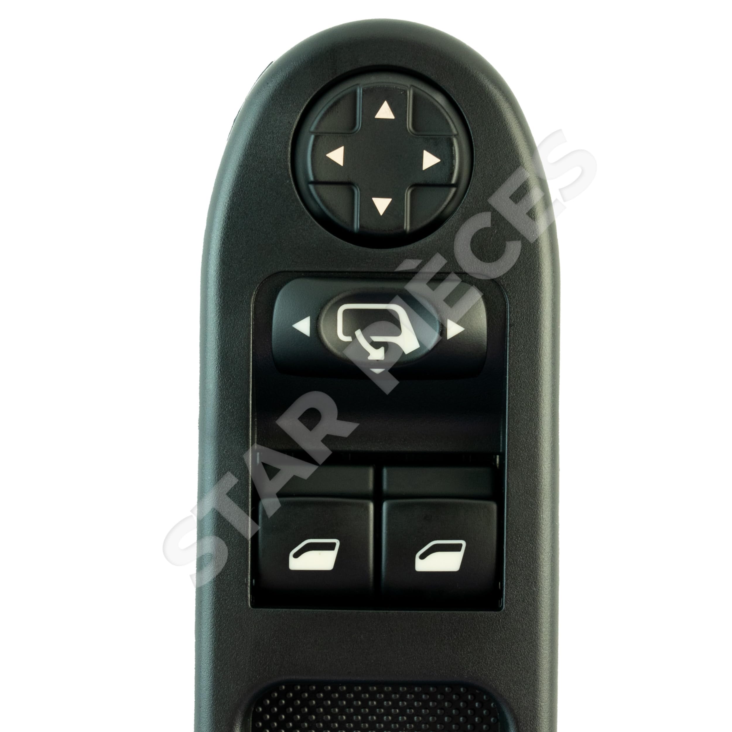 Botonera elevalunas compatible para Peugeot 207 (2006-2014) mando elevalunas delantero izquierdo (conductor) CON retrovisores abatibles | 6554QA | 9654859677