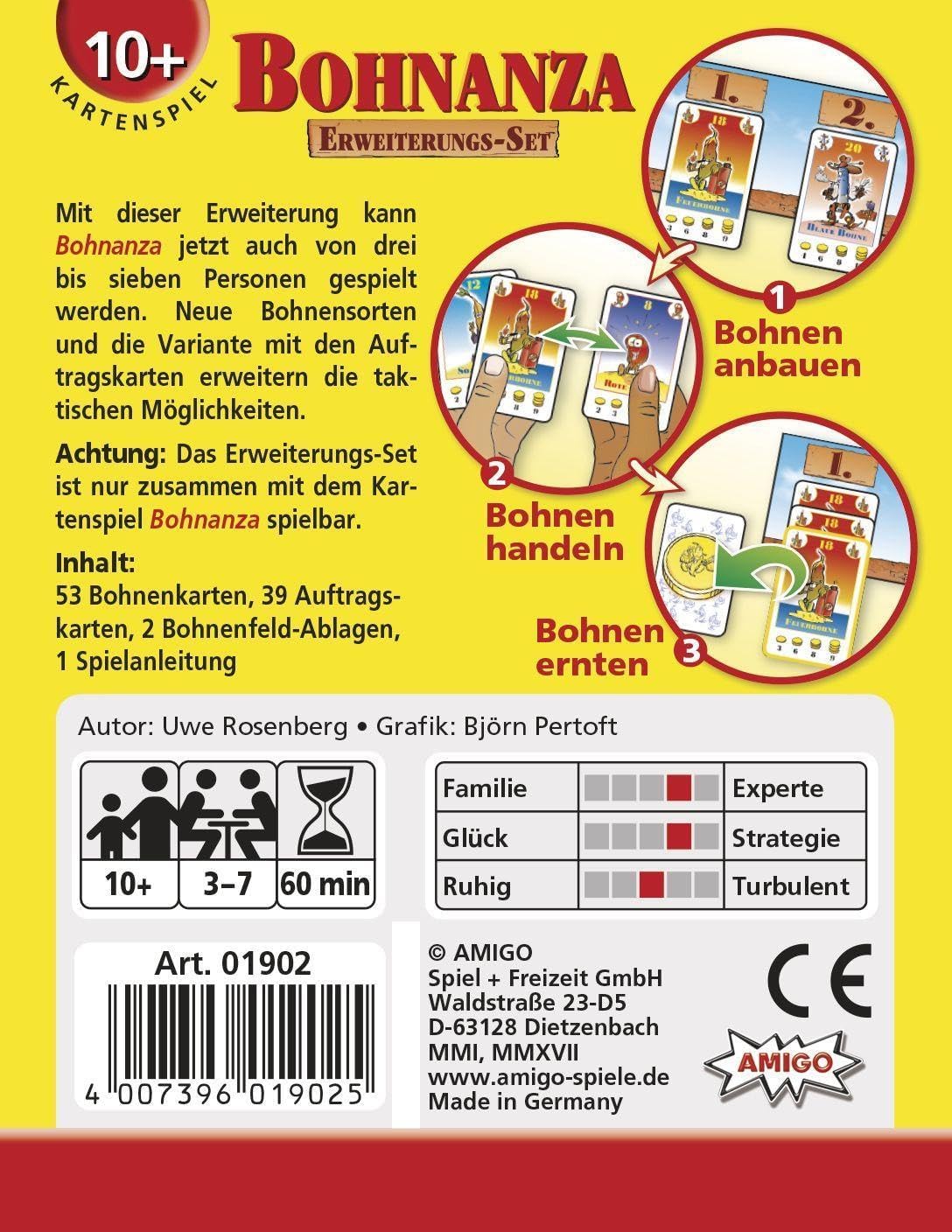 Amigo 1902 "Bohnanza Expansion Set for Card Game (German Version)