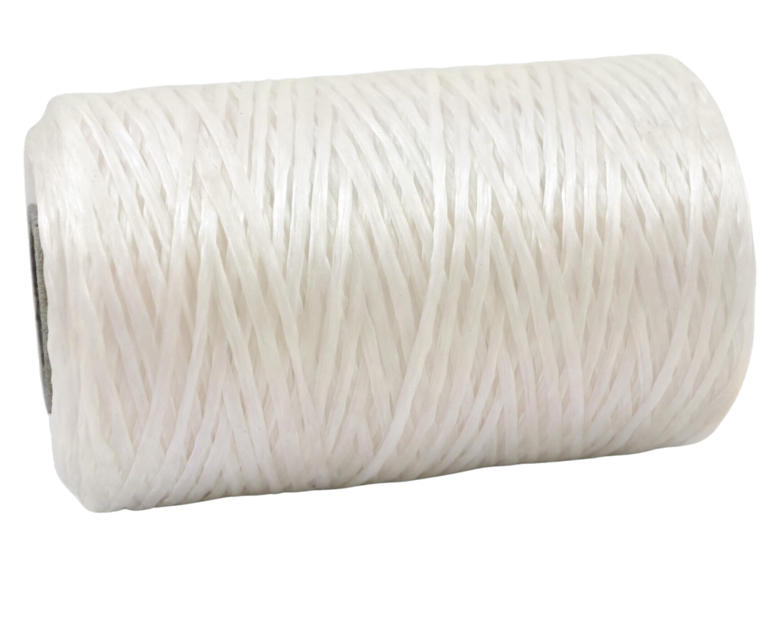 Kulay Artificial Deer Sinew White Waxed Flat Polyester Thread for Beading, Leather, Tie-dye Crafts and Sewing, White Sinue (5-Ply, 300 Yards or 900 Feet)