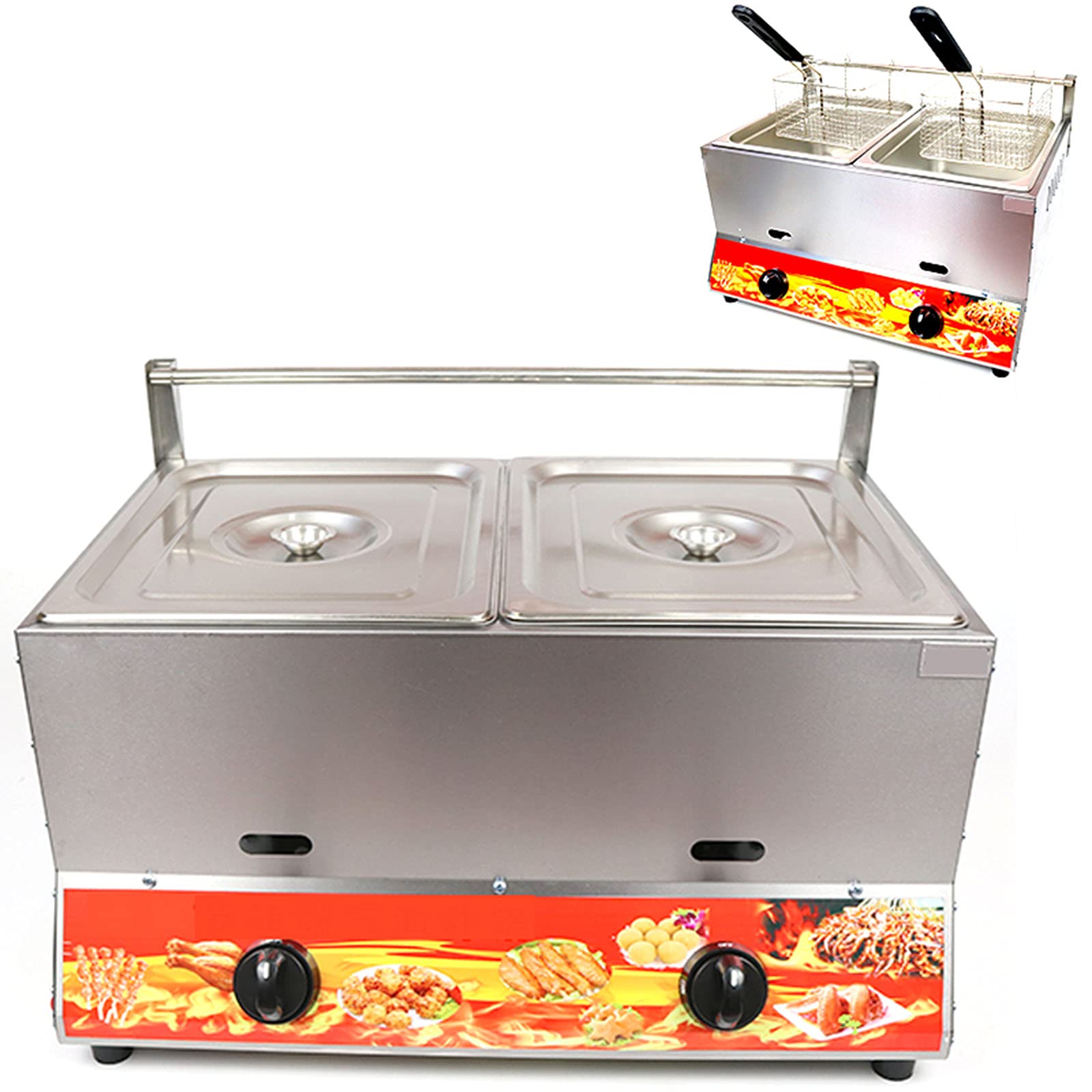 Friteuse à gaz de grande capacité pour réussir vos grands repas de famille au jardin