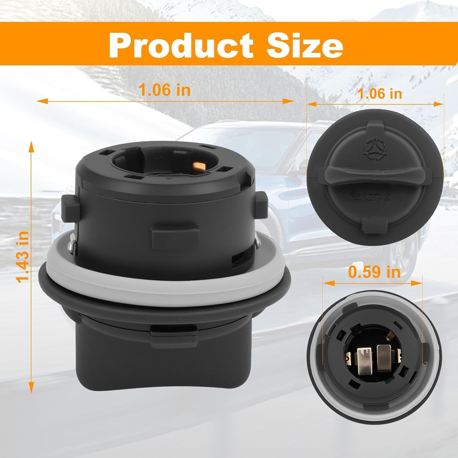 2PCS Front Turn Signal Light Socket Compatible with 2012-2019 Kia Soul Sportage Forte 2014-2017 Hyundai Sonata Elantra Replacement for 92166-3K000 Car Headlight Lamp Bulb Socket Holder Assembly