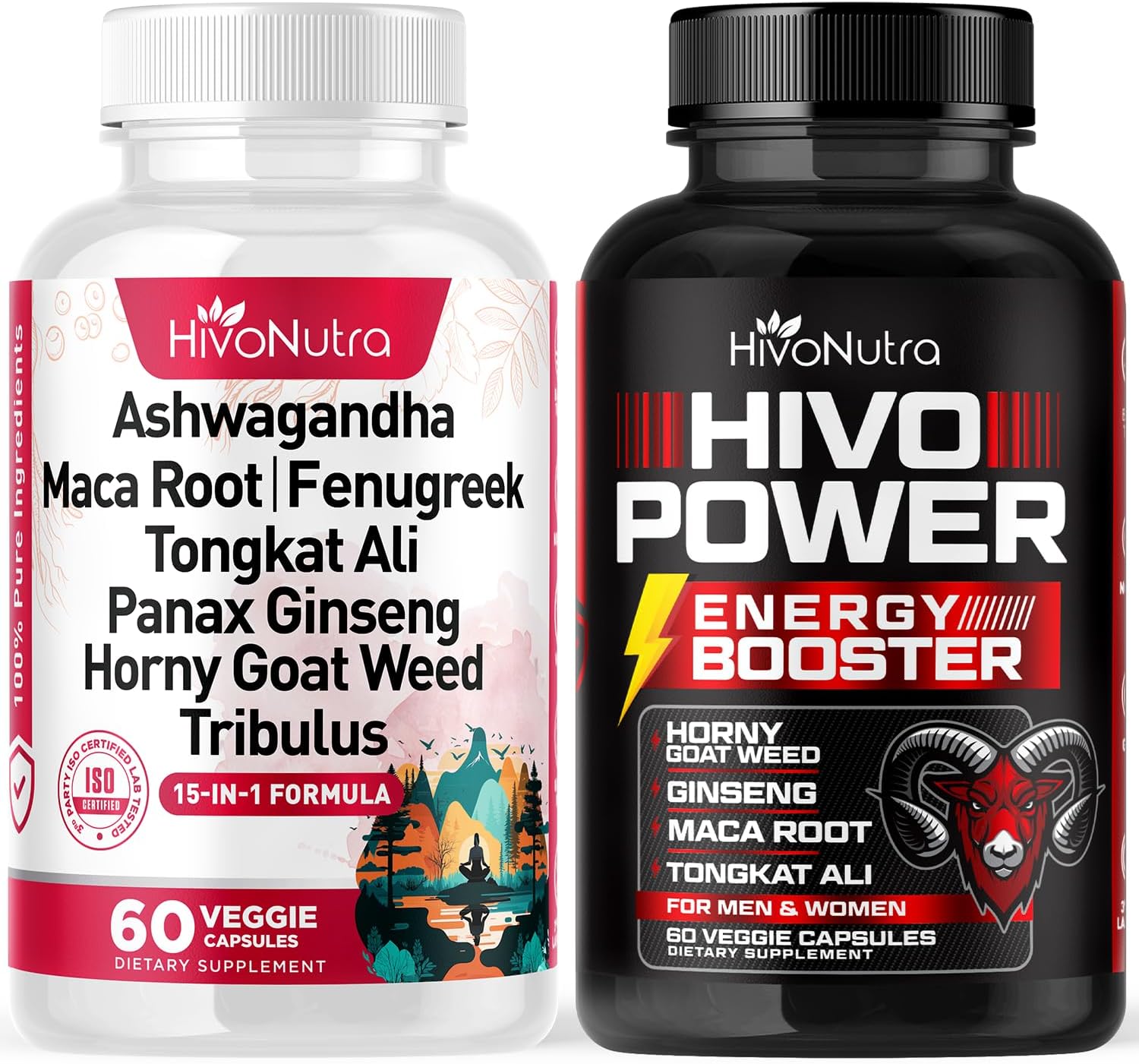 15in1 Ashwagandha 5000mg, Macca Root 2000mg, Fenugreek