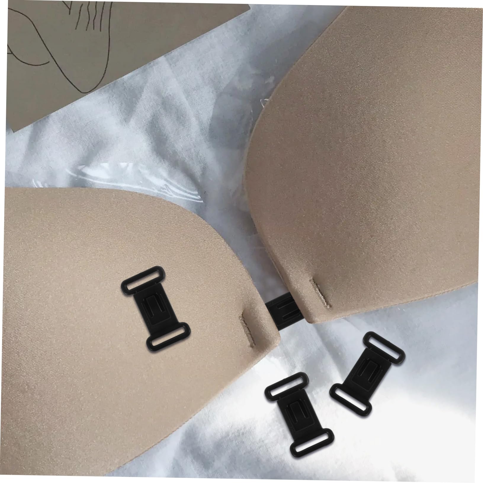 LALAFINA 300 Sets Daily Use Bra Clips for Women Compact Bra Hooks Replacement Female Supply Hook for Women Pack