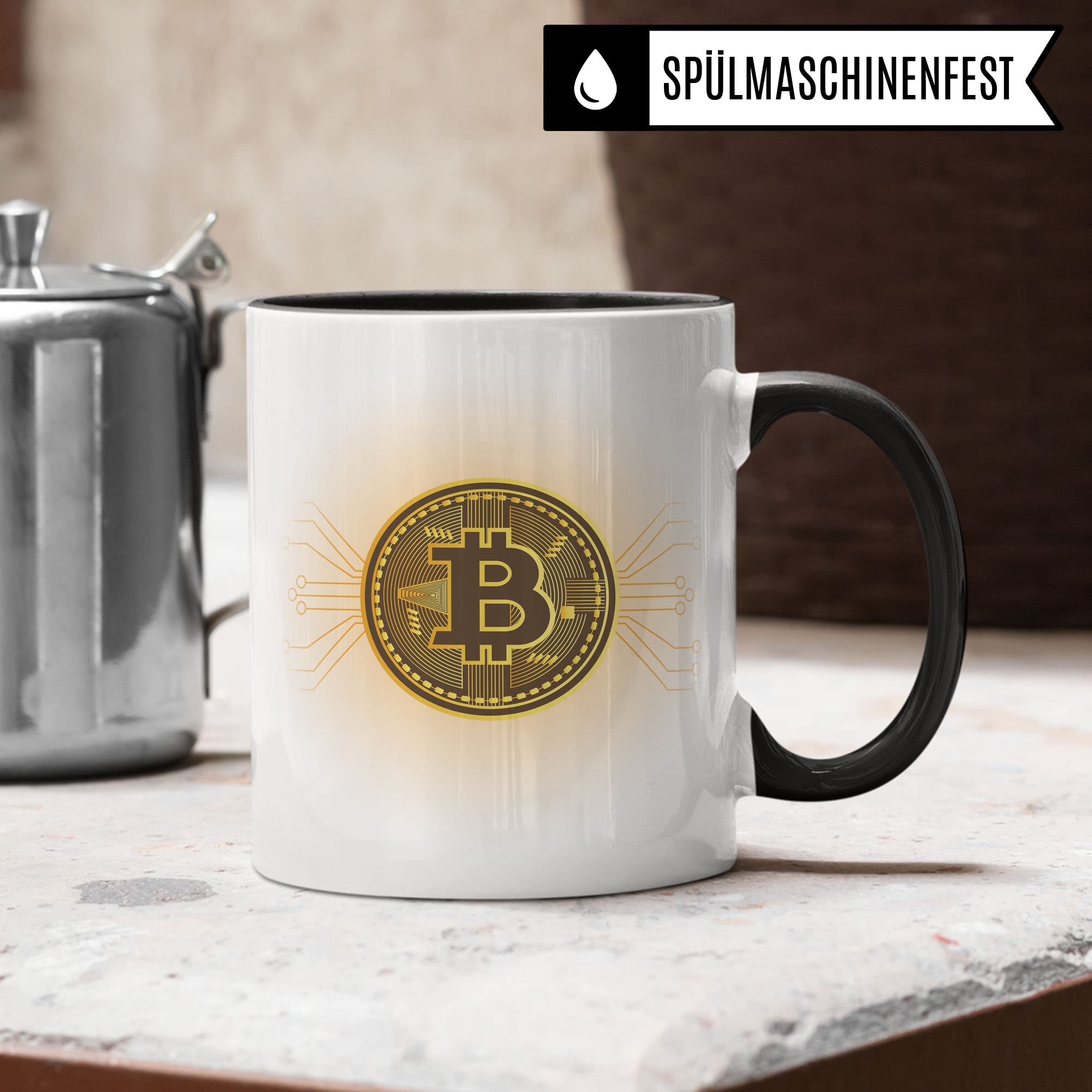BTC Tasse cadeau Bitcoin Tasse à café Idée cadeau pour investisseur Tasse à  café Tasse crypto monnaie (blanc et noir) : Amazon.com.be: Cuisine et maison