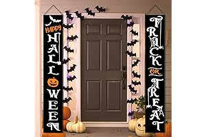 Halloween Decorations Outdoor, Trick Or Treat Halloween Banners for Porch