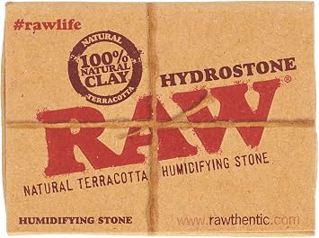 RAW 18324 Hydrostone-Tobacco Natural Terracotta Humidifying Stone-3.6 cm Diameter-20 Display, Earthenware