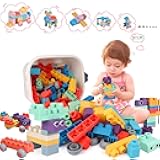 Top STEM Soft Building Block Sets for Kids Aged 18 months to 6 years old.Mega Building Blocks for preschool.Large Construction Block Toys for Toddler to Improve Imagination、Creativity、Hands-on Ability