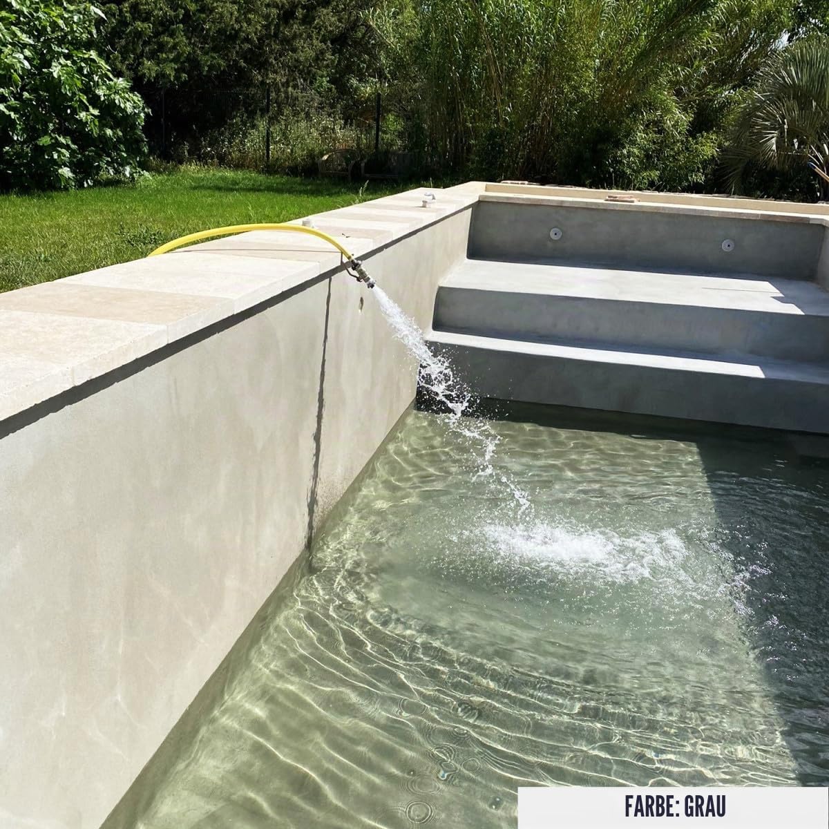 Wasserabweisender Dichtputz für Pools und Becken: ARCACIM POOL Grau - 25 kg