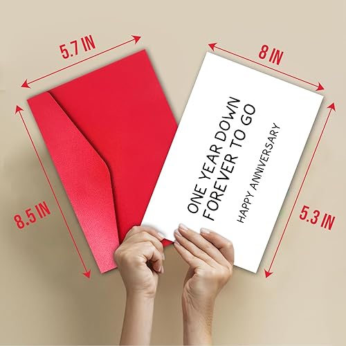 Miniatura 9 de TQDaiker Divertida tarjeta de San Valentín para marido, tarjeta de amor travieso para novio, bonita tarjeta de Vday para él prometido, regalo